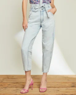 Veronica Beard New Arrivals Pearl Barrel Jean | Curved Seams