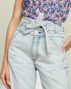 Veronica Beard New Arrivals Pearl Barrel Jean | Curved Seams