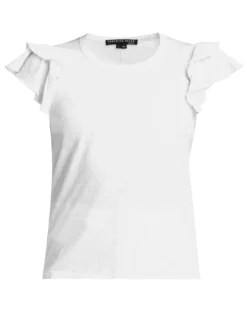 Veronica Beard New Arrivals Akeela Ruffle Tee