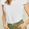 Veronica Beard New Arrivals Akeela Ruffle Tee