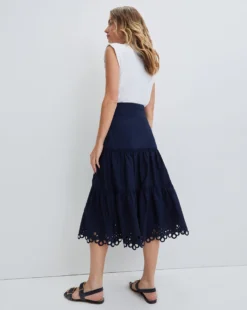 Veronica Beard Amaia Eyelet Dress