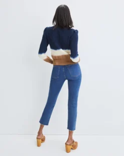 Veronica Beard Ryleigh Slim-Straight Jean | Raw Hem 5 Veronica Beard Ryleigh Slim-Straight Jean | Raw Hem