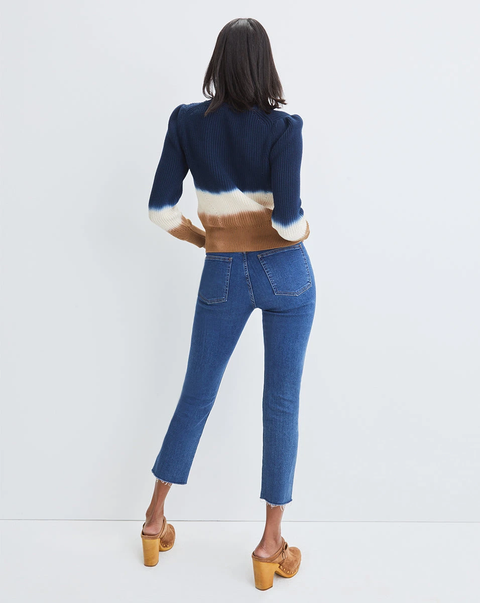 Veronica Beard Ryleigh Slim-Straight Jean | Raw Hem Veronica Beard Ryleigh Slim-Straight Jean | Raw Hem