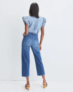 Veronica Beard Tenille Ruffled-Sleeve Shirt 7 Veronica Beard Tenille Ruffled-Sleeve Shirt