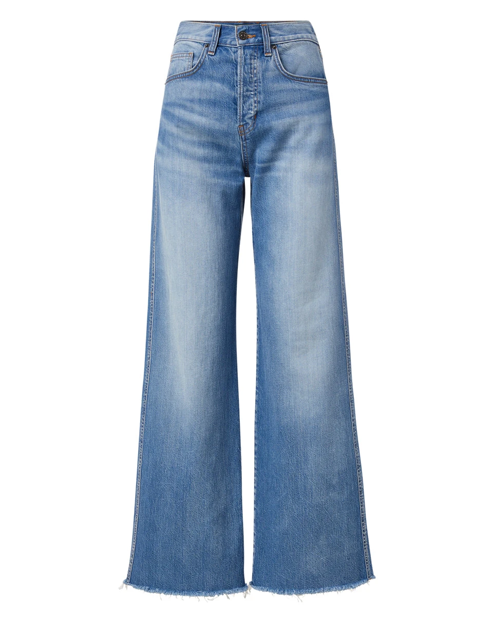 Veronica Beard Clothing Taylor Wide-Leg Jean | Raw Hem Veronica Beard Clothing Taylor Wide-Leg Jean | Raw Hem