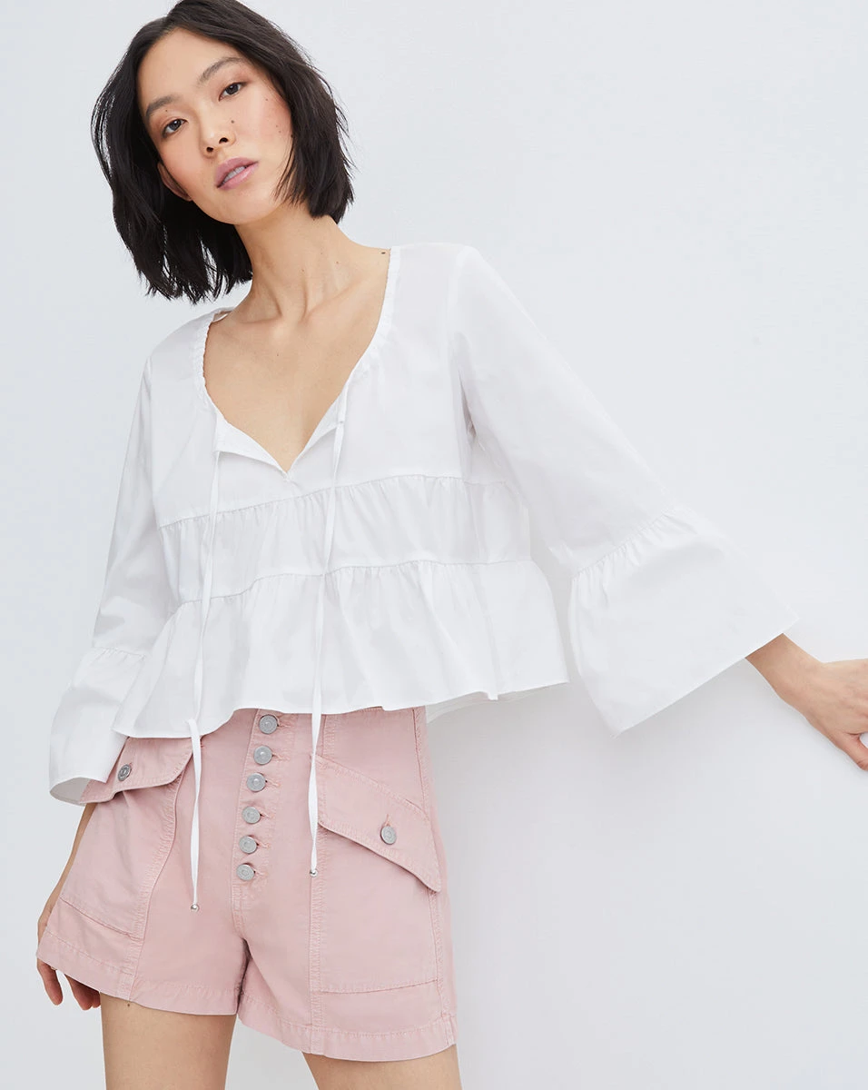 Veronica Beard Robbie Patch-Pocket Short Clothing Veronica Beard Robbie Patch-Pocket Short Clothing