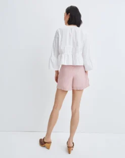 Veronica Beard Robbie Patch-Pocket Short Clothing