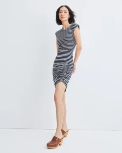 Veronica Beard Brompton Striped Dress