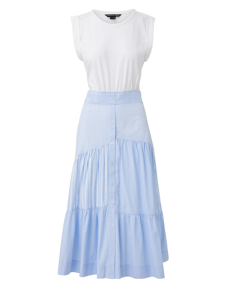 Veronica Beard Tilney Mixed-Media Dress Veronica Beard Tilney Mixed-Media Dress
