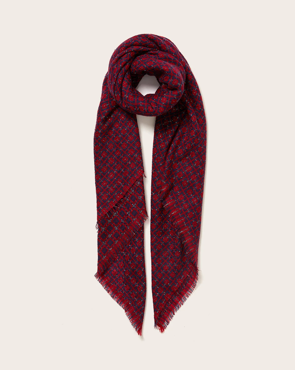 Veronica Beard Accessories The Tile Square Scarf Veronica Beard Accessories The Tile Square Scarf