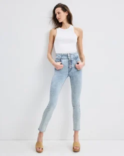 Veronica Beard Katherine Corset-Waist Jean