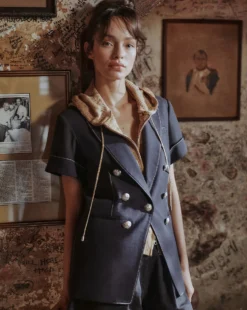 Veronica Beard New Arrivals Hastings Short-Sleeve Dickey Jacket 6 Veronica Beard New Arrivals Hastings Short-Sleeve Dickey Jacket