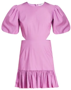 Veronica Beard Clothing Iker Puffed-Sleeve Dress