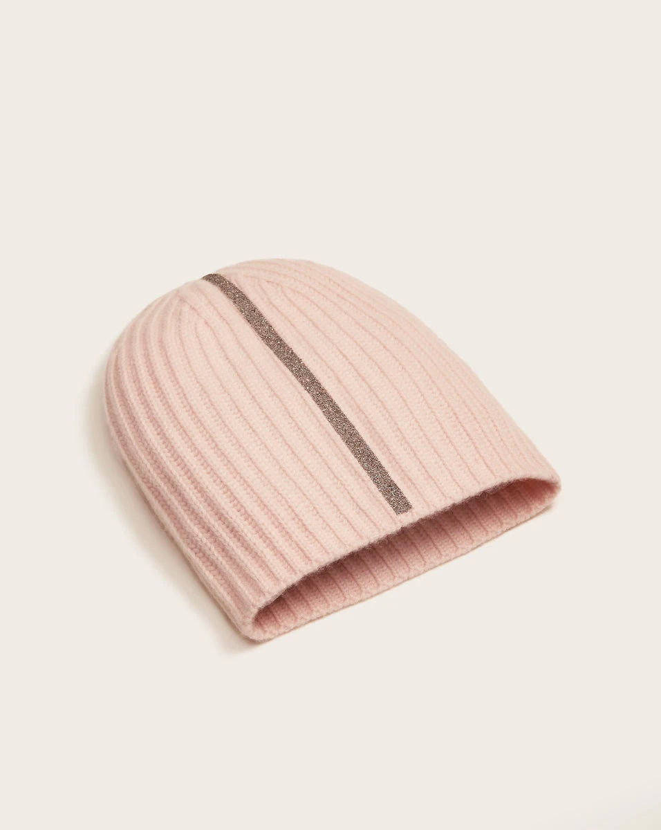 Veronica Beard Accessories Alexa Stripe Cashmere Beanie